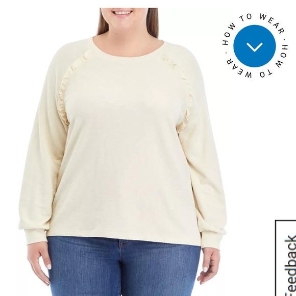 Wonderly by Belk
Ruffle Swing T-Shirt oversized Small NWT - Picture 8 of 8